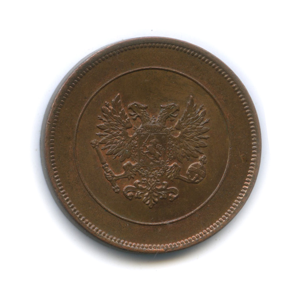 10 пенни 1917 — Для Финляндии. Орел