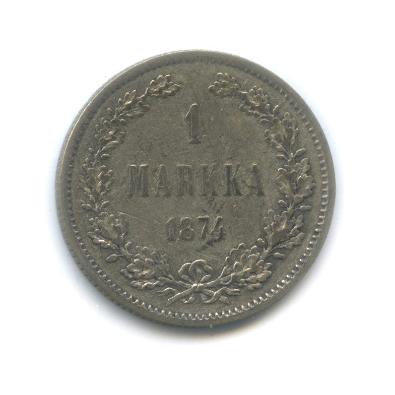 1 марка 1874 S — Для Финляндии
