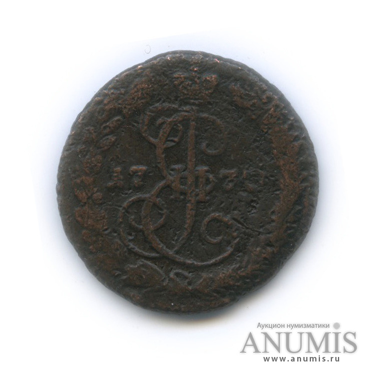 Деньга 1770 ЕМ — ½ копейки