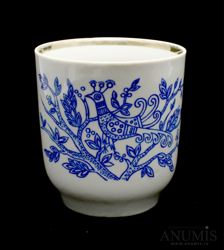 Чашка фарфоровая, 8,5×9 см. СССР. Лот №3003. Аукцион №138. – ANUMIS