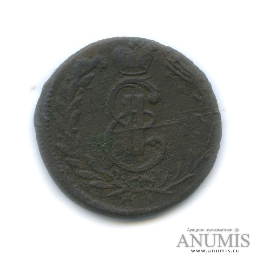 1 копейка 1771 КМ — Сибирская монета