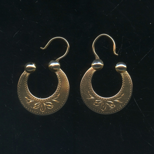 Серьги золотые, 583 пробы