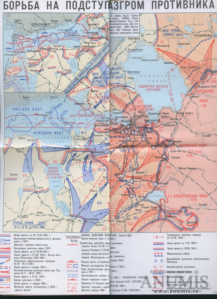 Битва за ленинград 1941 карта