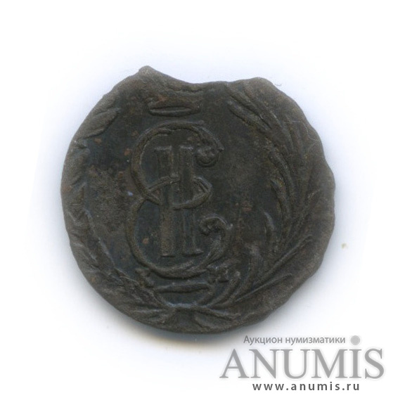 Полушка 1769 КМ — (¼ копейки) - Вензель Екатерины II, Сибирь