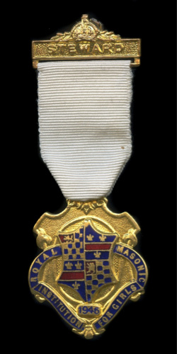 Медаль масонская «Steward» 1946