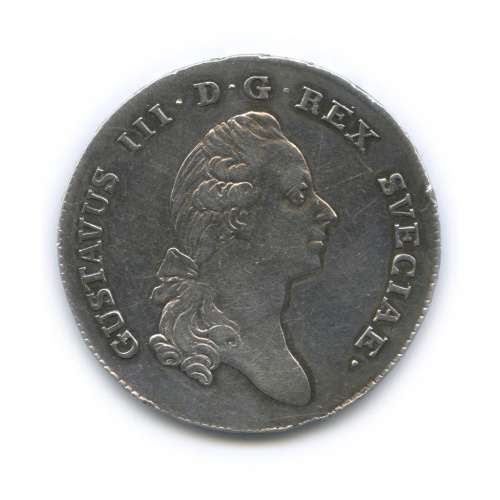 1 риксдалер — Густав III (Ø 41 мм) 1782