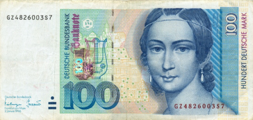 100 марок (редкая) 1996