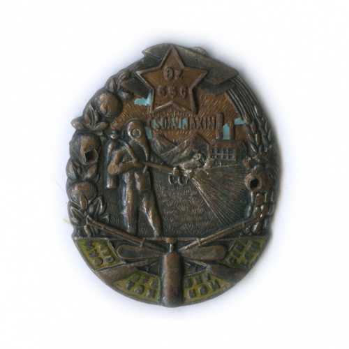 Знак «ОСОАВИАХИМ Узбекской ССР» (редкий)