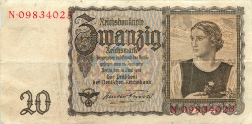 20 рейхсмарок 1939