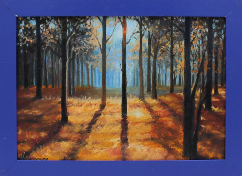 Картина «Лес» 24×34 см, масло, холст (на картоне)