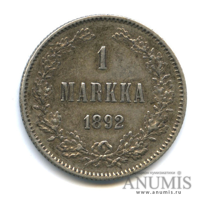 1 марка 1892 L — Для Финляндии