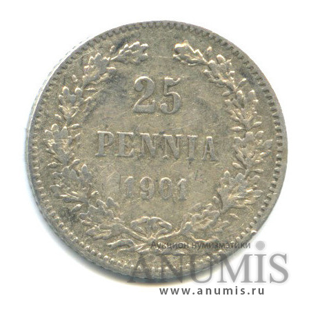 25 пенни 1901 L — Для Финляндии