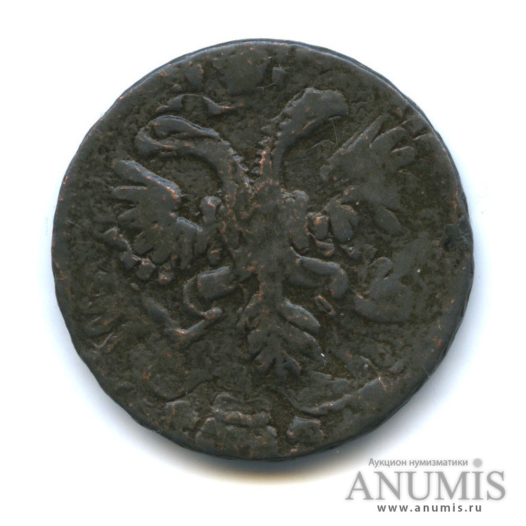Деньга (½ копейки) 1731 — (½ копейки) - Орел 1730 г. Надчекан (Орел 1730 г.)