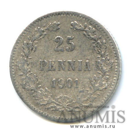 25 пенни 1901 L — Для Финляндии