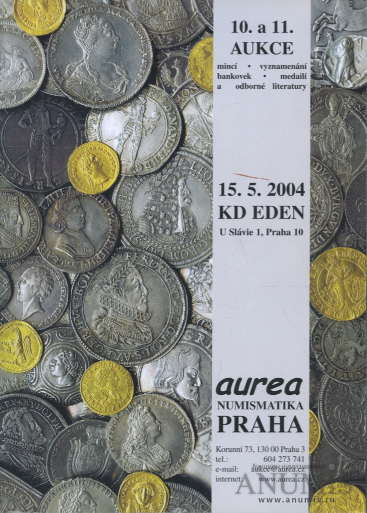 Aurea Numismatika #8 Прага май 2003год lot 337. Каталог с лотами.