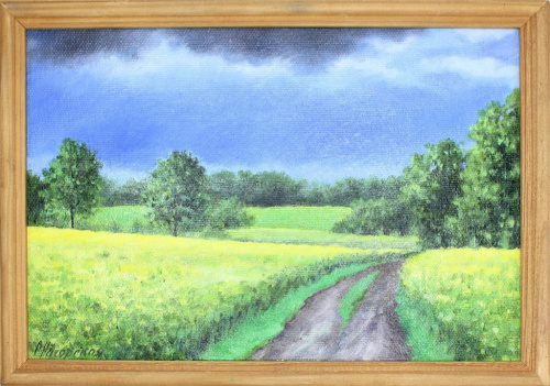 Картина «Перед грозой», масло, холст (на картоне), 22×32 см