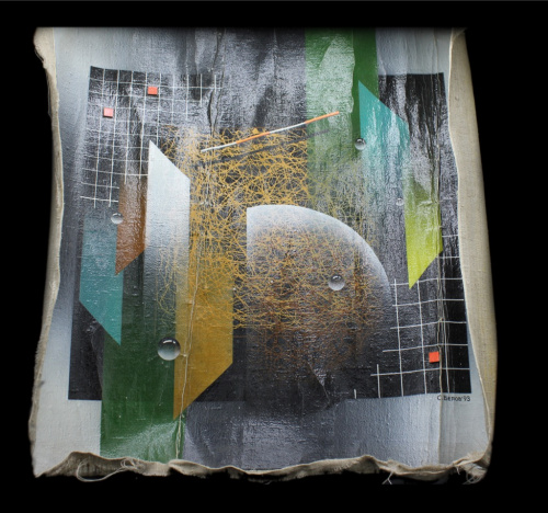 Картина «Метаморфозы», автор Сергей Белов, 65×70 см, холст, темпера, акрил, лак 1993