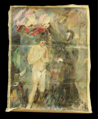 Картина «Крещение», автор Кодоев Т М, Серпухов, 60×85 см, холст, масло