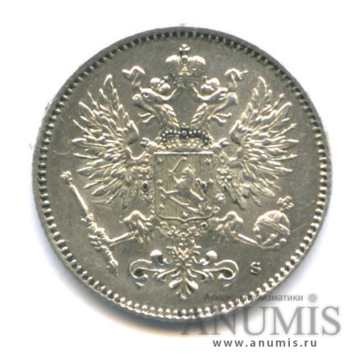 50 пенни 1916 S — Для Финляндии