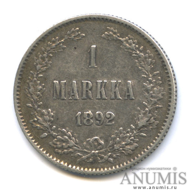 1 марка 1892 L — Для Финляндии