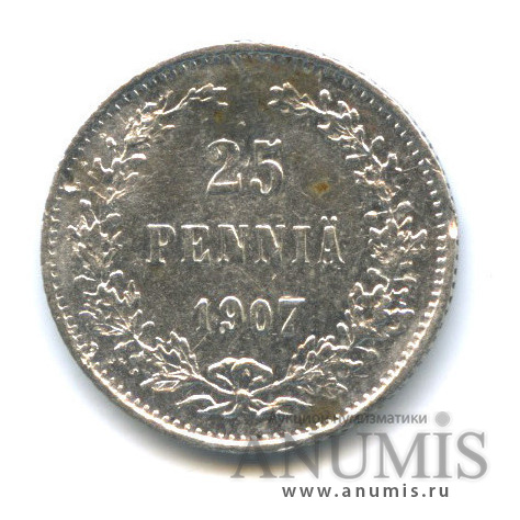 25 пенни 1907 L — Деформация