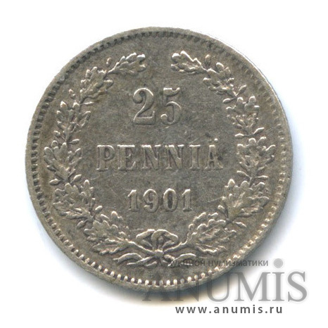 25 пенни 1901 L — Для Финляндии