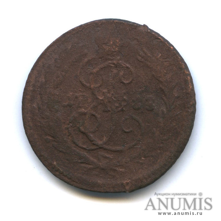 1 копейка 1788 — Вензель императрицы Екатерины II Великой(?) (Гурт: сетка)