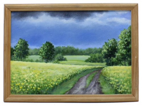Картина «Лето», масло/холст на картоне, 22×32 см