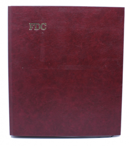 Альбом на кольцах «FDC» с листами по 2 ячейки — 19×13 см