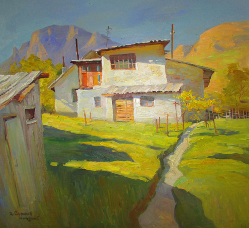 Картина «Крымский домик» Холст, масло 65×70 2017
