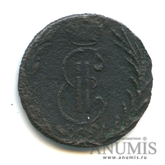 Деньга 1769 КМ — (½ копейки) - Сибирская монета, Петров - 0,5 рубля