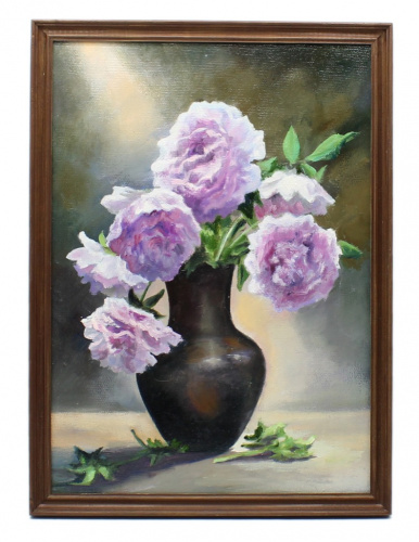 Картина «Букет», масло/холст на картоне, 26×36 см