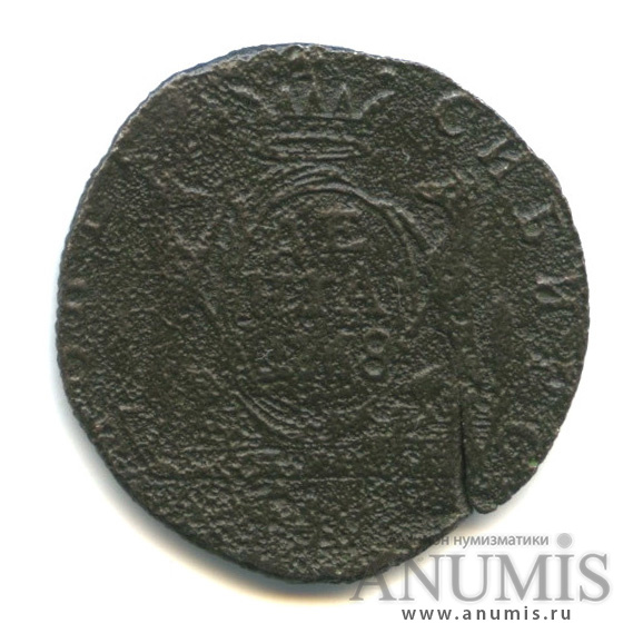 Деньга 1768 КМ — (½ копейки) - Сибирская монета