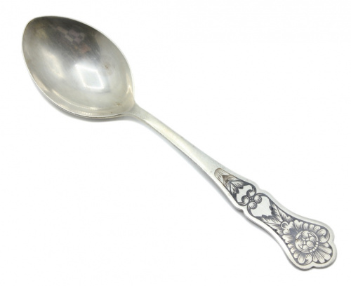 Ложка столовая, 925 пробы серебра, клеймо, 16,6 см