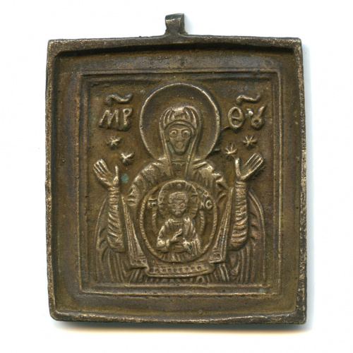 Иконка «Богоматерь Знамение», 5×5,6 см