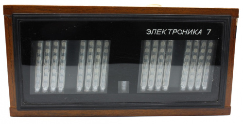 Часы настенные «Электроника 7», электронные, 37,5×18,5×7,5 см