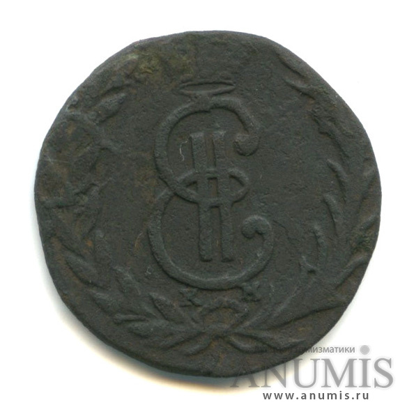 Деньга 1768 КМ — (½ копейки) - Сибирская монета