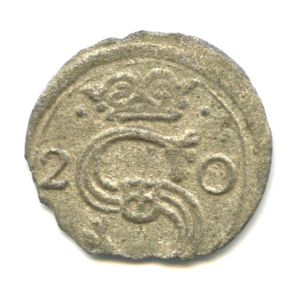 Денарий — Краков, Речь Посполитая, RVII 1620