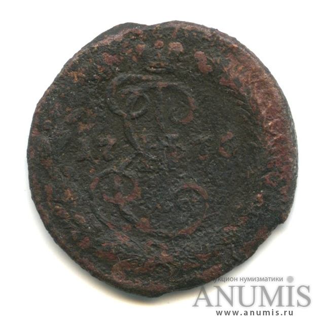 Деньга 1770 ЕМ — /½ копейки)