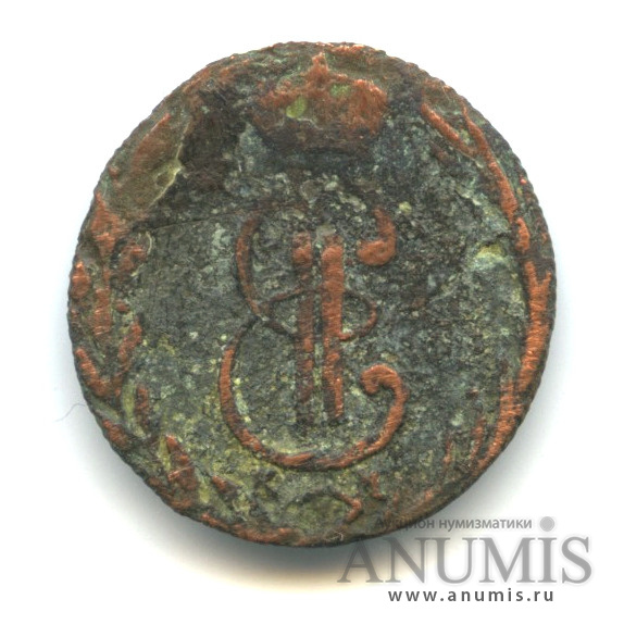 Деньга 1770 КМ — (½ копейки) - Сибирская монета. Биткин-1177