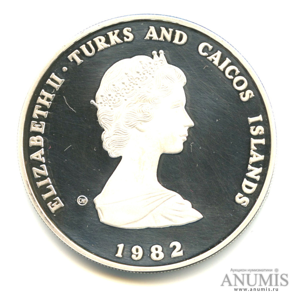 10 крон 1982 «Чемпионат мира по футболу 1982 /два футболиста/». Тёркс и ...