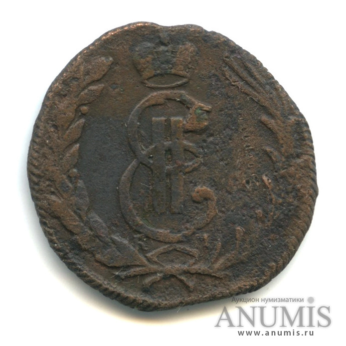 1 копейка 1769 КМ — Сибирская монета