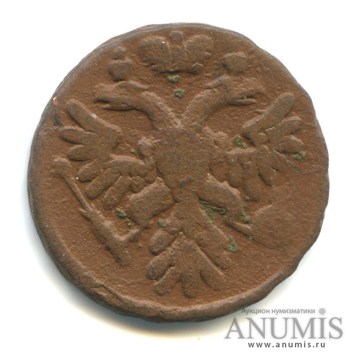 Деньга 1739 — (½ копейки) - Орел 1738 г