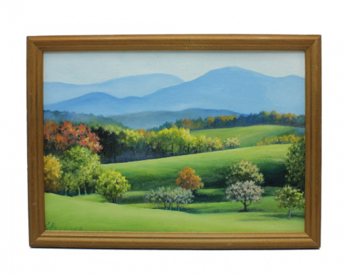 Картина «Конец лета», 22×32 см, масло, холст (на картоне)
