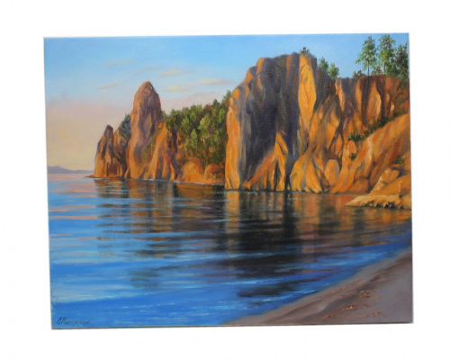 Картина «Вечер на Байкале», 40×50 см, масло, холст на подрамнике