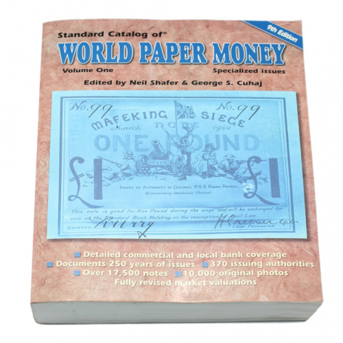 Книга «Standard Catalog Of World Paper Money», 9-е издание, 1202 стр 2002