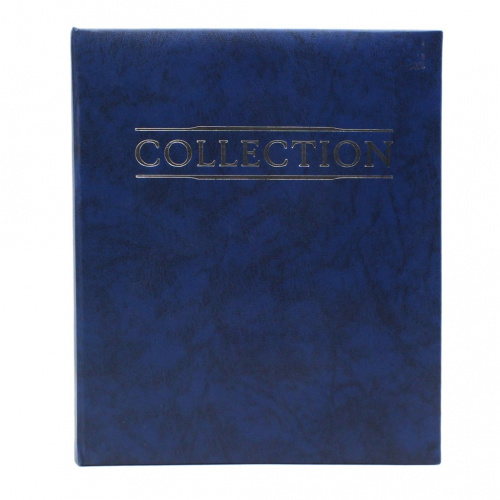 Альбом на кольцах для хранения монет «Collection», 12 листов для хранения, размер альбома 26,5×22,5 см