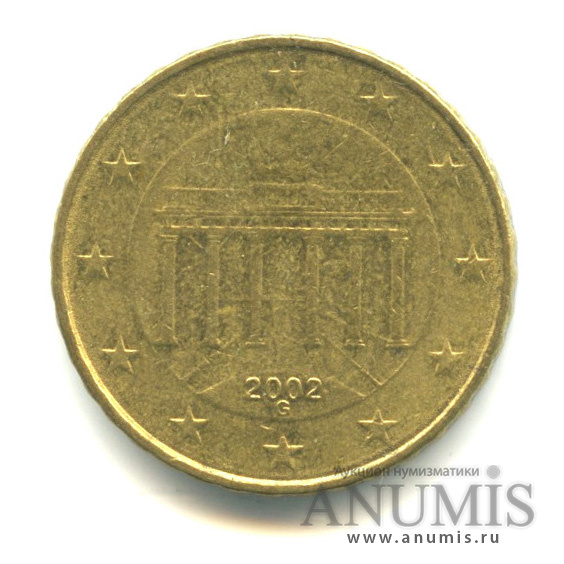 10 центов 2002 G. Германия. Лот №2065. Аукцион №190. – ANUMIS