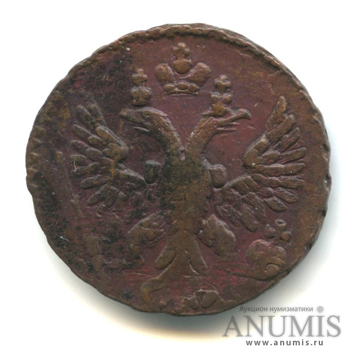 Деньга (½ копейки) 1750 — (½ копейки) - Орел 1744, 1748 г (Орел 1744, 1748 г.)