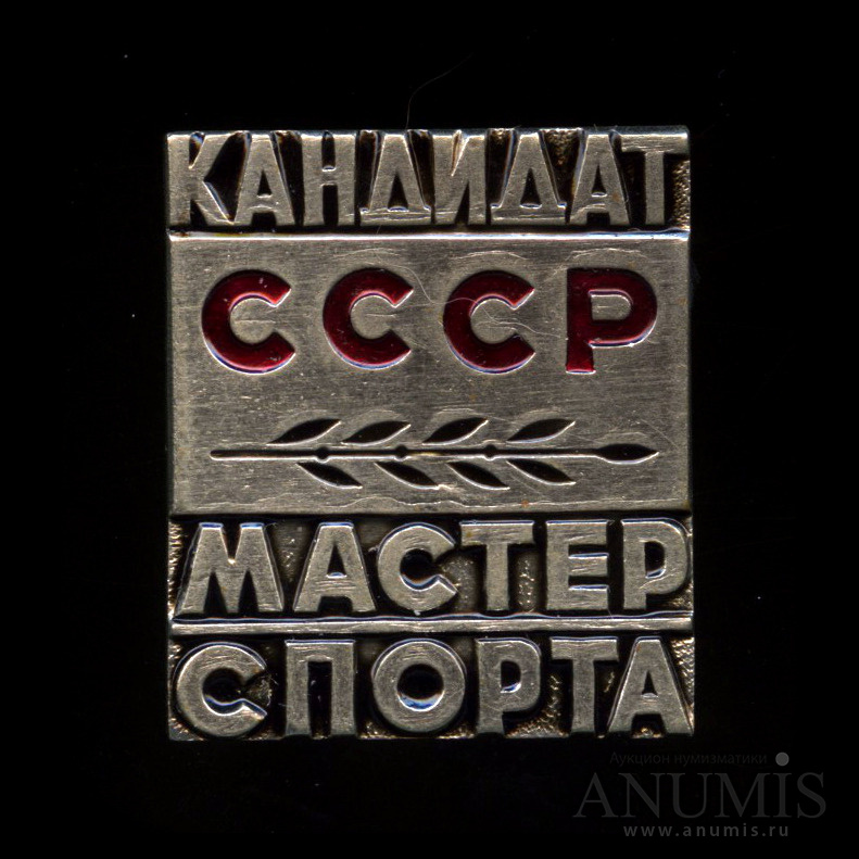 Знак «Кандидат в мастера спорта СССР», эмаль, тяжелый. СССР. Лот №4597 ...